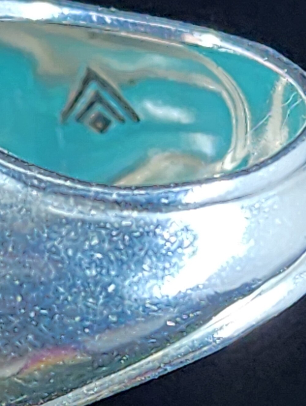 Silpada Chrysocolla Statement Sterling Silver Ring - Size 8 - Picture 4 of 5